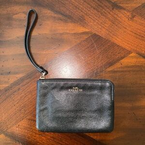 Coach Black Wristlet